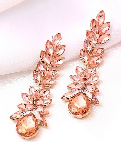 leafy dangle earrings